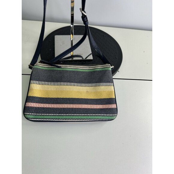 Kate Spade Manhattan Striped Woven  Small Crossbody - Picture 3 of 9
